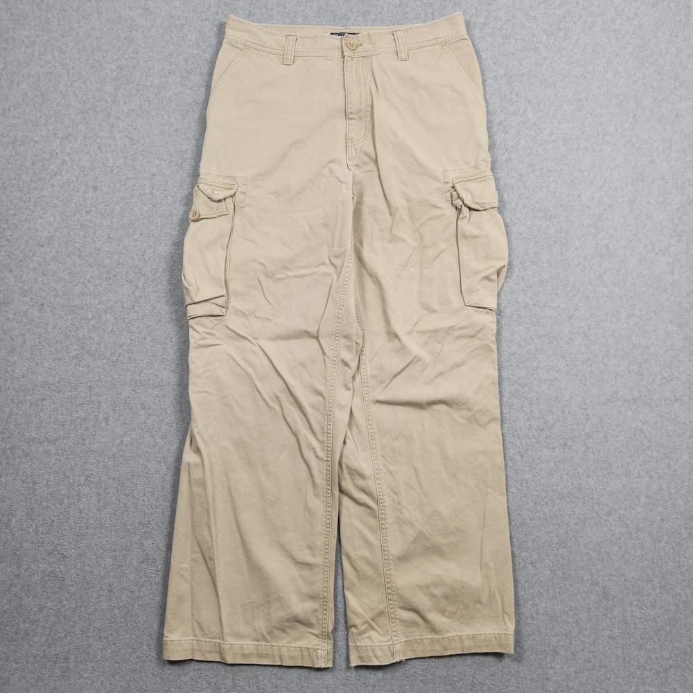 Polo Ralph Lauren Cargo Pants 30x28‎ Khaki Chino Utility Pockets Military RL67